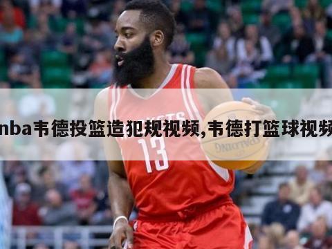 nba韦德投篮造犯规视频,韦德打篮球视频